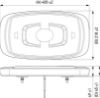 Warning Light Mini Lightbar M 10-30V, R65, kollane 400mm magnet