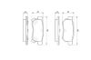 Brake Pad Set, disc brake HONDA - 43022-SD2-A00
