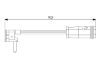 Warning Contact, brake pad wear -