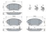 Brake Pad Set, disc brake TOYOTA - 04465-02390