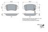 Brake Pad Set, disc brake GENERAL MOTORS - 93188727