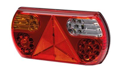 Tail Light Assembly komb. tagatuli, LED 296x142mm, vasak, 12V