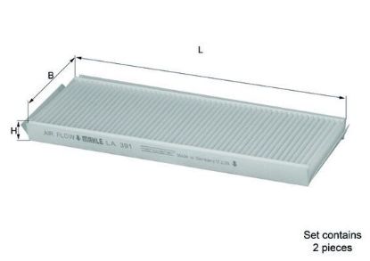 Filter, cabin air Ssangyong Filter, cabin air Ssangyong