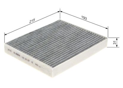 Filter, cabin air TOYOTA - 08974-08820