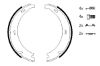 Brake Shoe Set, parking brake MERCEDES-BENZ - 124 420 05 20