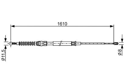Cable Pull, parking brake -