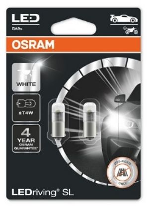 Bulb, interior light T4W BA9s 6000K 0.8W 2tk