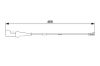 Warning Contact, brake pad wear -