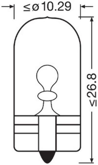 Bulb, direction indicator W5W W2,1x9,5d 2tk Next-Gen