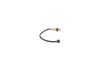 Warning Contact, brake pad wear -