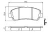 Brake Pad Set, disc brake NISSAN - AY040-NS132