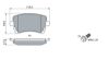 Brake Pad Set, disc brake VAG - 8E0 698 451 P