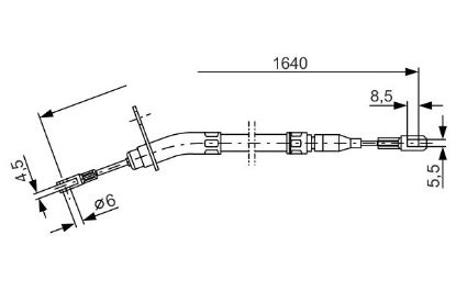 Cable Pull, parking brake -