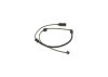 Warning Contact, brake pad wear -