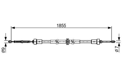 Cable Pull, parking brake -
