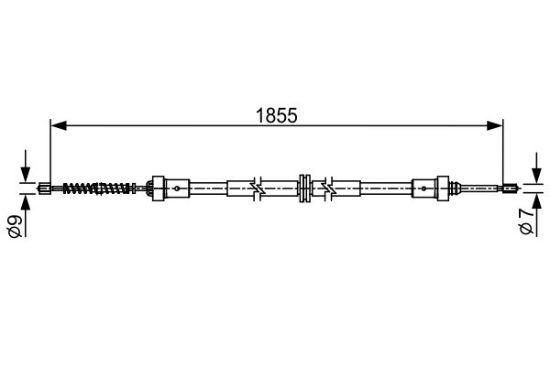 Cable Pull, parking brake -