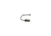 Warning Contact, brake pad wear -