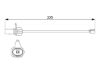 Warning Contact, brake pad wear -