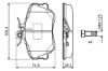 Brake Pad Set, disc brake C-CLASS (W202), E-CLASS (W210)