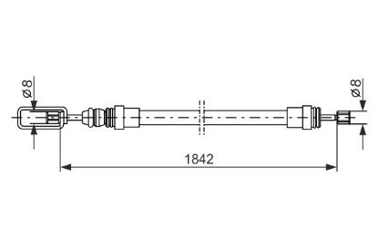 Cable Pull, parking brake -