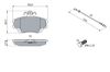 Brake Pad Set, disc brake PSA - 4250 41, DACIA - 410602192R