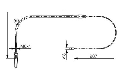 Cable Pull, parking brake -