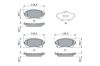 Brake Pad Set, disc brake TOYOTA - 04465 02470