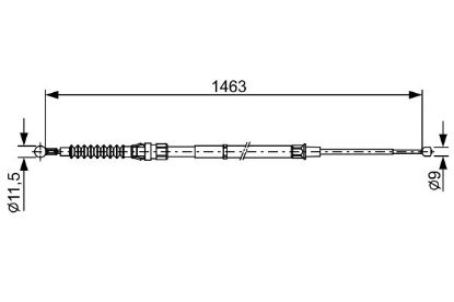 Cable Pull, parking brake -