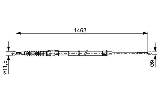 Cable Pull, parking brake -