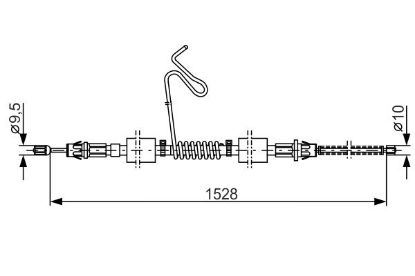 Cable Pull, parking brake - Cable Pull, parking brake -