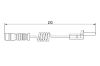 Warning Contact, brake pad wear MERCEDES-BENZ - 901 540 01 17