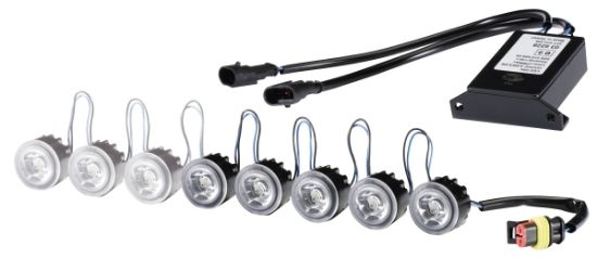 Daytime Running Light Set LEDayFlex 7xLED, 12/24V