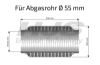 Flex Hose, exhaust system 54x200mm soft flex