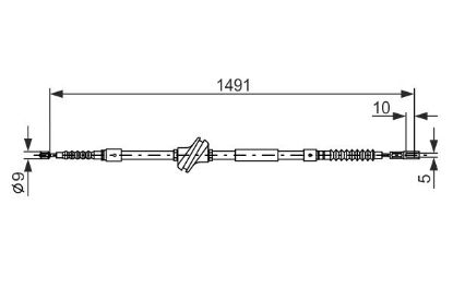 Cable Pull, parking brake - Cable Pull, parking brake -