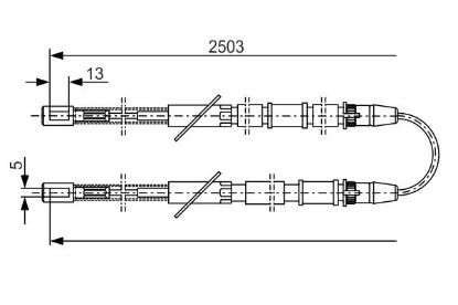 Cable Pull, parking brake -