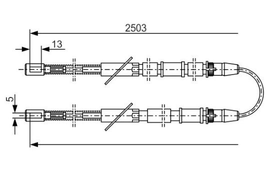 Cable Pull, parking brake -
