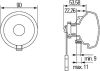 Daytime Running Light 90mm, P21W, 24V, 1tk