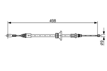 Cable Pull, parking brake -