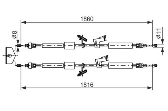Cable Pull, parking brake -