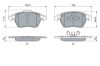 Brake Pad Set, disc brake PSA - 4253 23
