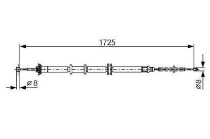 Cable Pull, parking brake -