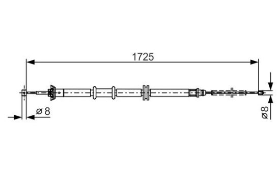 Cable Pull, parking brake -