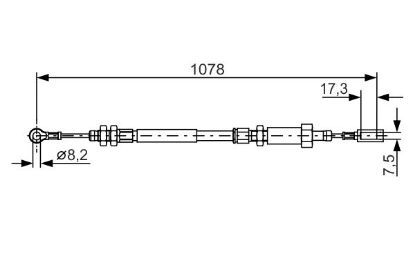 Cable Pull, parking brake -