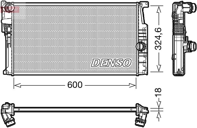 Radiator, engine cooling -