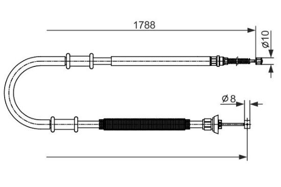 Cable Pull, parking brake -