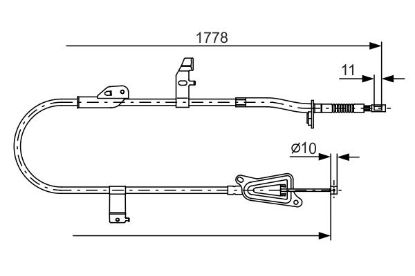 Cable Pull, parking brake -