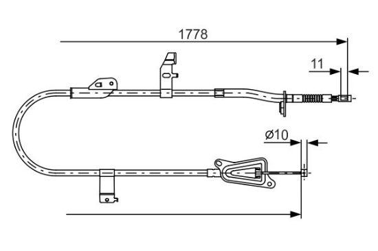Cable Pull, parking brake -