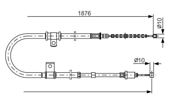 Cable Pull, parking brake -