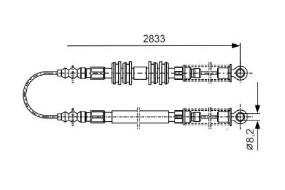 Cable Pull, parking brake -