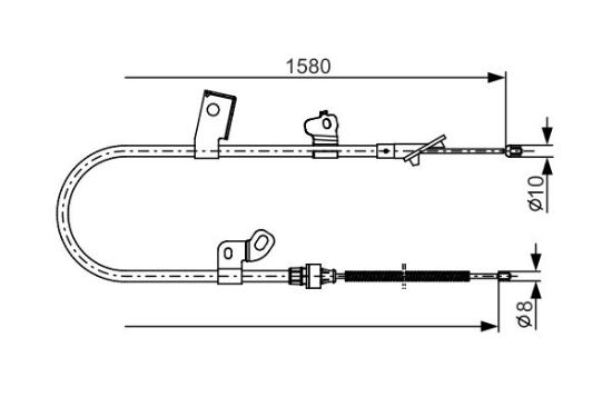 Cable Pull, parking brake -